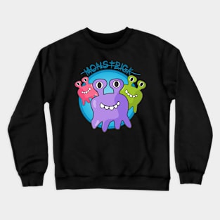 monstrick or treat smile Crewneck Sweatshirt